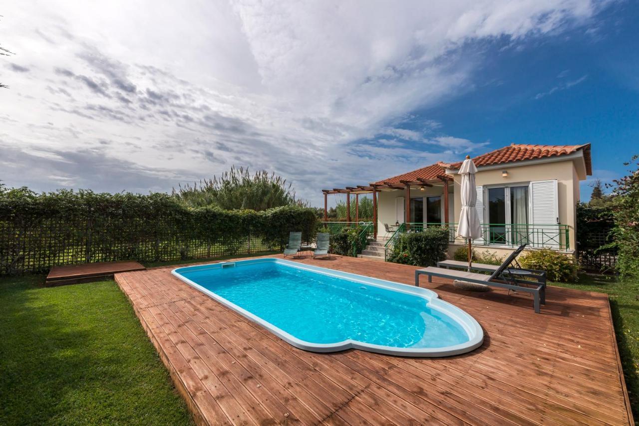 Venus Villa With Private Pool, 2Min To The Beach Finikounta Exteriör bild